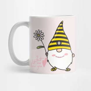 Cute gnome with flower Mug